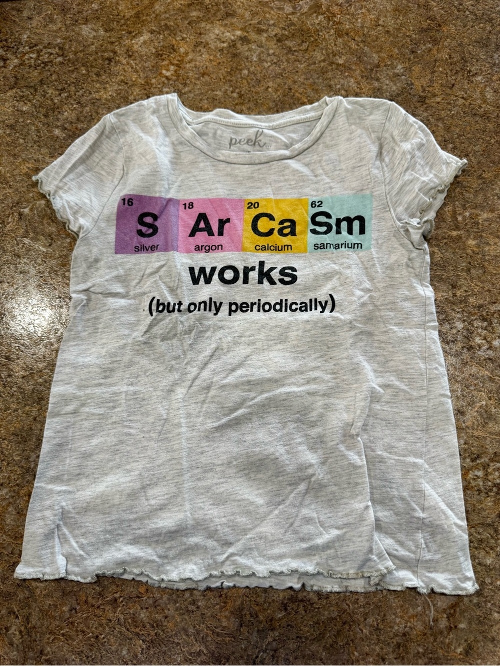 Peek Kids “Sarcasm Works” Graphic Tee Size 8